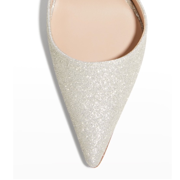 NIB $475  Stuart Weitzman Stuart Glitter D'orsay Pumps in size 38.5 / 8.5! - Picture 3 of 4